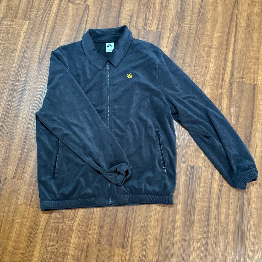 Nike SB Fleece Mesh-lined Lgihtweight Jacket (dark grey/black)